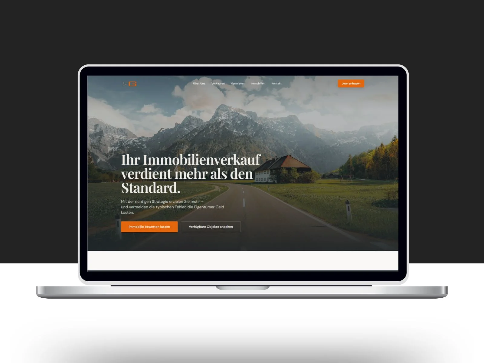 Website von RG Immobilientreuhand